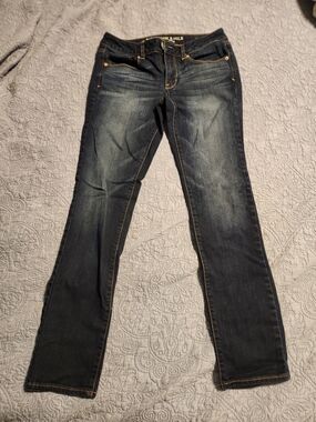 American Eagle Outfitters Indigo Skinny Jeans with Fading